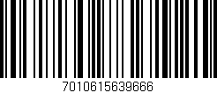Código de barras (EAN, GTIN, SKU, ISBN): '7010615639666'