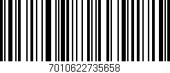 Código de barras (EAN, GTIN, SKU, ISBN): '7010622735658'