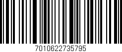 Código de barras (EAN, GTIN, SKU, ISBN): '7010622735795'