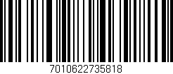 Código de barras (EAN, GTIN, SKU, ISBN): '7010622735818'