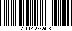 Código de barras (EAN, GTIN, SKU, ISBN): '7010622752426'