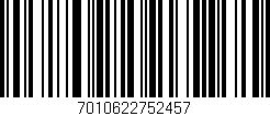 Código de barras (EAN, GTIN, SKU, ISBN): '7010622752457'