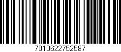 Código de barras (EAN, GTIN, SKU, ISBN): '7010622752587'