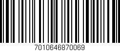 Código de barras (EAN, GTIN, SKU, ISBN): '7010646870069'