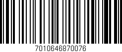 Código de barras (EAN, GTIN, SKU, ISBN): '7010646870076'