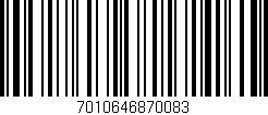 Código de barras (EAN, GTIN, SKU, ISBN): '7010646870083'