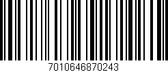 Código de barras (EAN, GTIN, SKU, ISBN): '7010646870243'