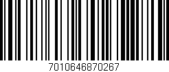Código de barras (EAN, GTIN, SKU, ISBN): '7010646870267'