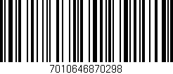 Código de barras (EAN, GTIN, SKU, ISBN): '7010646870298'