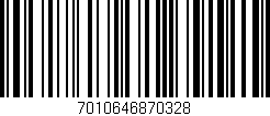 Código de barras (EAN, GTIN, SKU, ISBN): '7010646870328'