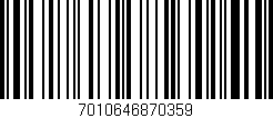 Código de barras (EAN, GTIN, SKU, ISBN): '7010646870359'