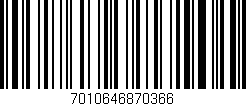 Código de barras (EAN, GTIN, SKU, ISBN): '7010646870366'