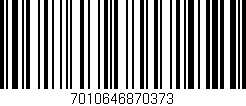 Código de barras (EAN, GTIN, SKU, ISBN): '7010646870373'