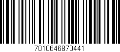 Código de barras (EAN, GTIN, SKU, ISBN): '7010646870441'