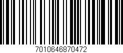 Código de barras (EAN, GTIN, SKU, ISBN): '7010646870472'