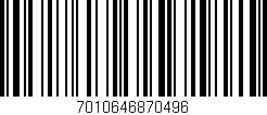 Código de barras (EAN, GTIN, SKU, ISBN): '7010646870496'
