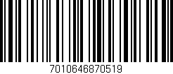 Código de barras (EAN, GTIN, SKU, ISBN): '7010646870519'