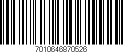 Código de barras (EAN, GTIN, SKU, ISBN): '7010646870526'