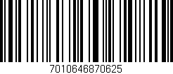 Código de barras (EAN, GTIN, SKU, ISBN): '7010646870625'
