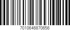 Código de barras (EAN, GTIN, SKU, ISBN): '7010646870656'