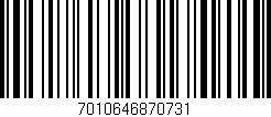 Código de barras (EAN, GTIN, SKU, ISBN): '7010646870731'
