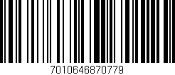 Código de barras (EAN, GTIN, SKU, ISBN): '7010646870779'