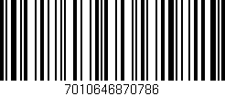 Código de barras (EAN, GTIN, SKU, ISBN): '7010646870786'