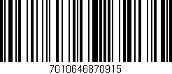 Código de barras (EAN, GTIN, SKU, ISBN): '7010646870915'