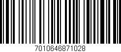 Código de barras (EAN, GTIN, SKU, ISBN): '7010646871028'