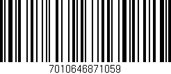 Código de barras (EAN, GTIN, SKU, ISBN): '7010646871059'