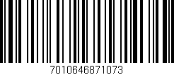 Código de barras (EAN, GTIN, SKU, ISBN): '7010646871073'
