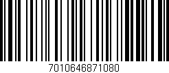 Código de barras (EAN, GTIN, SKU, ISBN): '7010646871080'