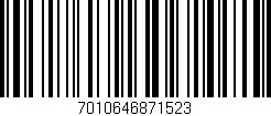 Código de barras (EAN, GTIN, SKU, ISBN): '7010646871523'