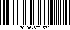 Código de barras (EAN, GTIN, SKU, ISBN): '7010646871578'