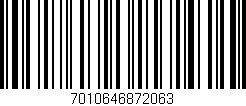 Código de barras (EAN, GTIN, SKU, ISBN): '7010646872063'