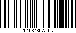 Código de barras (EAN, GTIN, SKU, ISBN): '7010646872087'