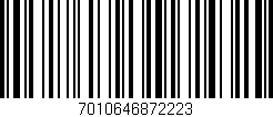 Código de barras (EAN, GTIN, SKU, ISBN): '7010646872223'