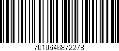 Código de barras (EAN, GTIN, SKU, ISBN): '7010646872278'