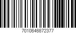 Código de barras (EAN, GTIN, SKU, ISBN): '7010646872377'