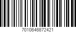Código de barras (EAN, GTIN, SKU, ISBN): '7010646872421'