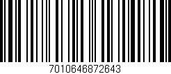Código de barras (EAN, GTIN, SKU, ISBN): '7010646872643'