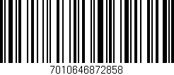 Código de barras (EAN, GTIN, SKU, ISBN): '7010646872858'