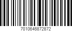 Código de barras (EAN, GTIN, SKU, ISBN): '7010646872872'