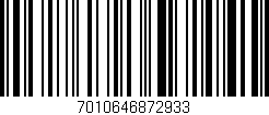 Código de barras (EAN, GTIN, SKU, ISBN): '7010646872933'