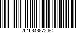 Código de barras (EAN, GTIN, SKU, ISBN): '7010646872964'