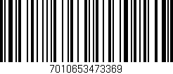 Código de barras (EAN, GTIN, SKU, ISBN): '7010653473369'