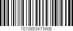 Código de barras (EAN, GTIN, SKU, ISBN): '7010653473406'
