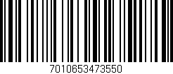 Código de barras (EAN, GTIN, SKU, ISBN): '7010653473550'
