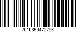 Código de barras (EAN, GTIN, SKU, ISBN): '7010653473796'