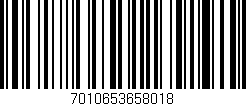 Código de barras (EAN, GTIN, SKU, ISBN): '7010653658018'